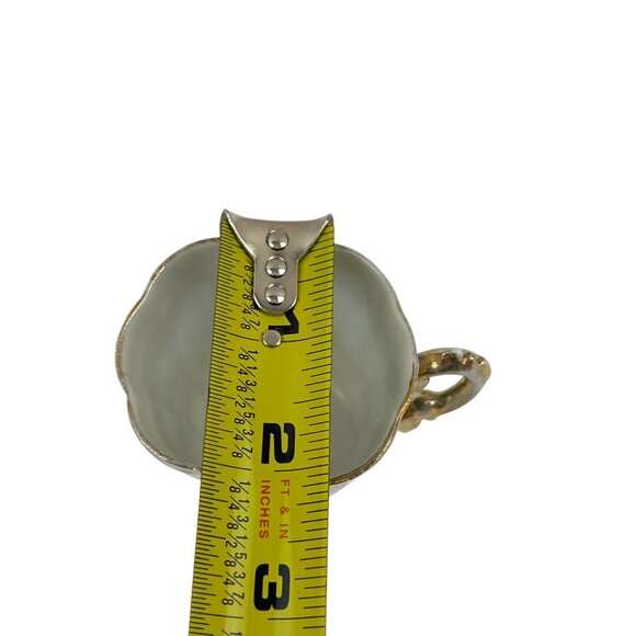 Antique Victoria Carlsbad Austria Porcelain demi tasse With Gold & Green Ornate - Picture 12 of 12